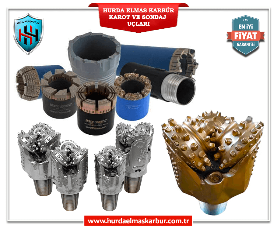 Elmas Karbür Karot Sondaj Ucu Hurdası